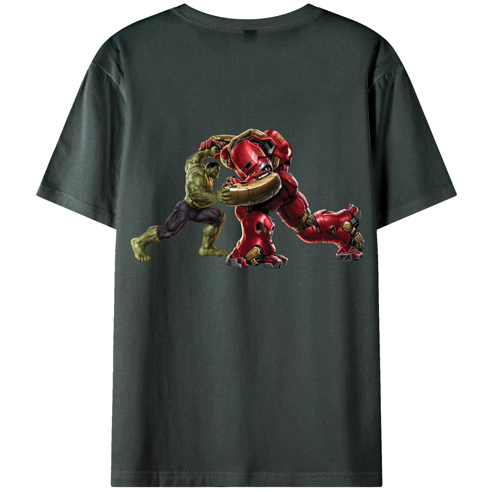 （画像用） アベンジャーズ The Avengers 綿100％ メンズ半袖Tシャツ（バックプリント） 通気性